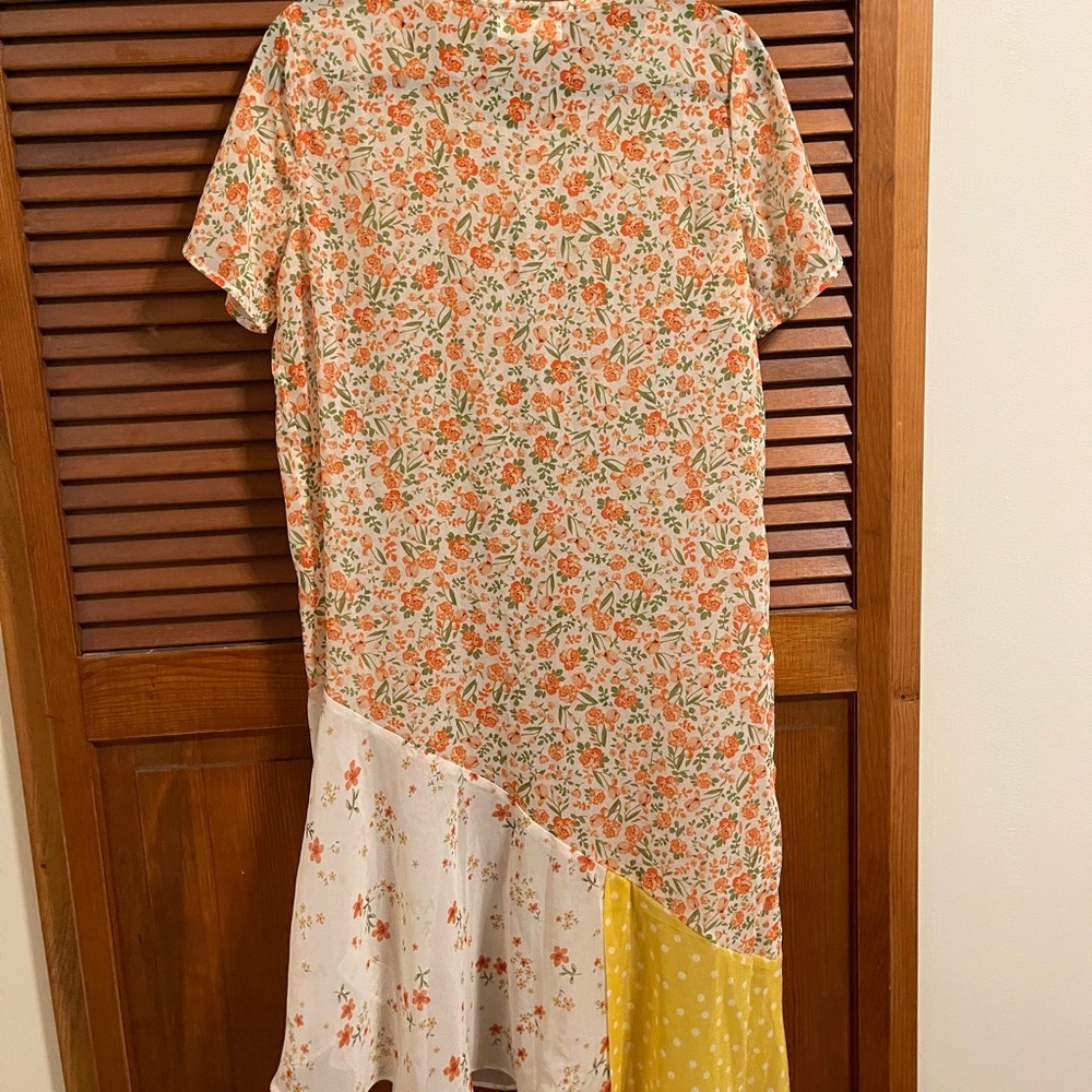 Sheer patchwork dress - Picture 3 of 6